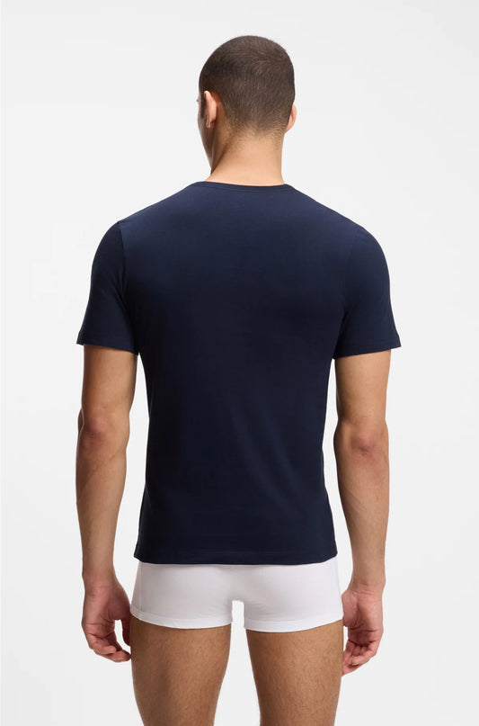 THREE-PACK OF LOGO UNDERWEAR T-SHIRTS IN COTTON JERSEY