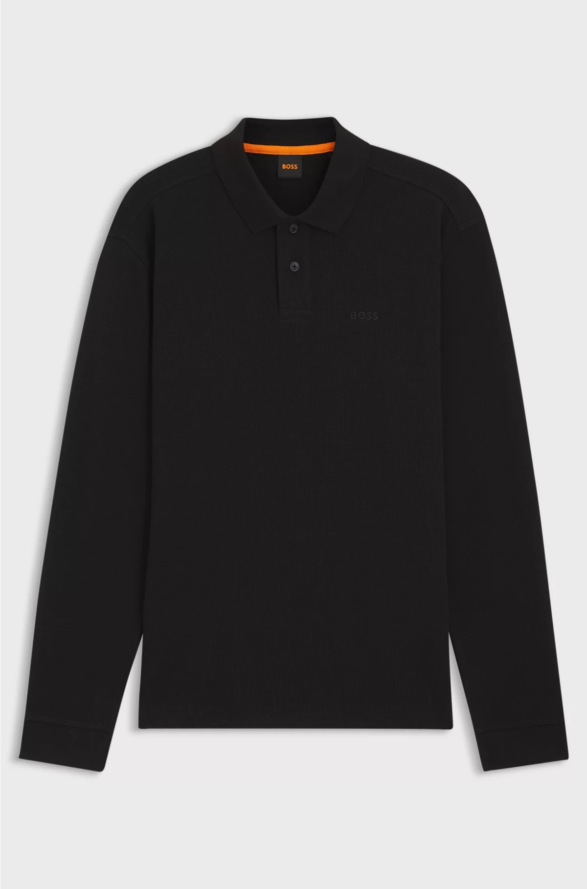 COTTON-BLEND POLO SHIRT WITH WAFFLE STRUCTURE