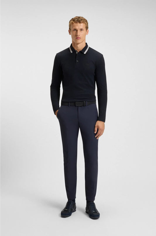 COTTON-PIQUE POLO SHIRT WITH CONTRAST LOGO