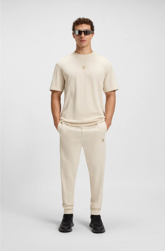 COTTON-BLEND TRACKSUIT BOTTOMS WITH DOUBLE B MONOGRAM