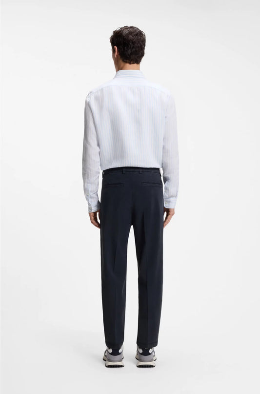 TAPERED-FIT TROUSERS IN STRETCH TWILL