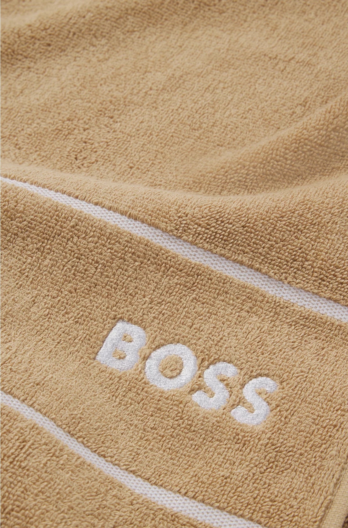 COTTON HAND TOWEL WITH WHITE LOGO EMBROIDERY