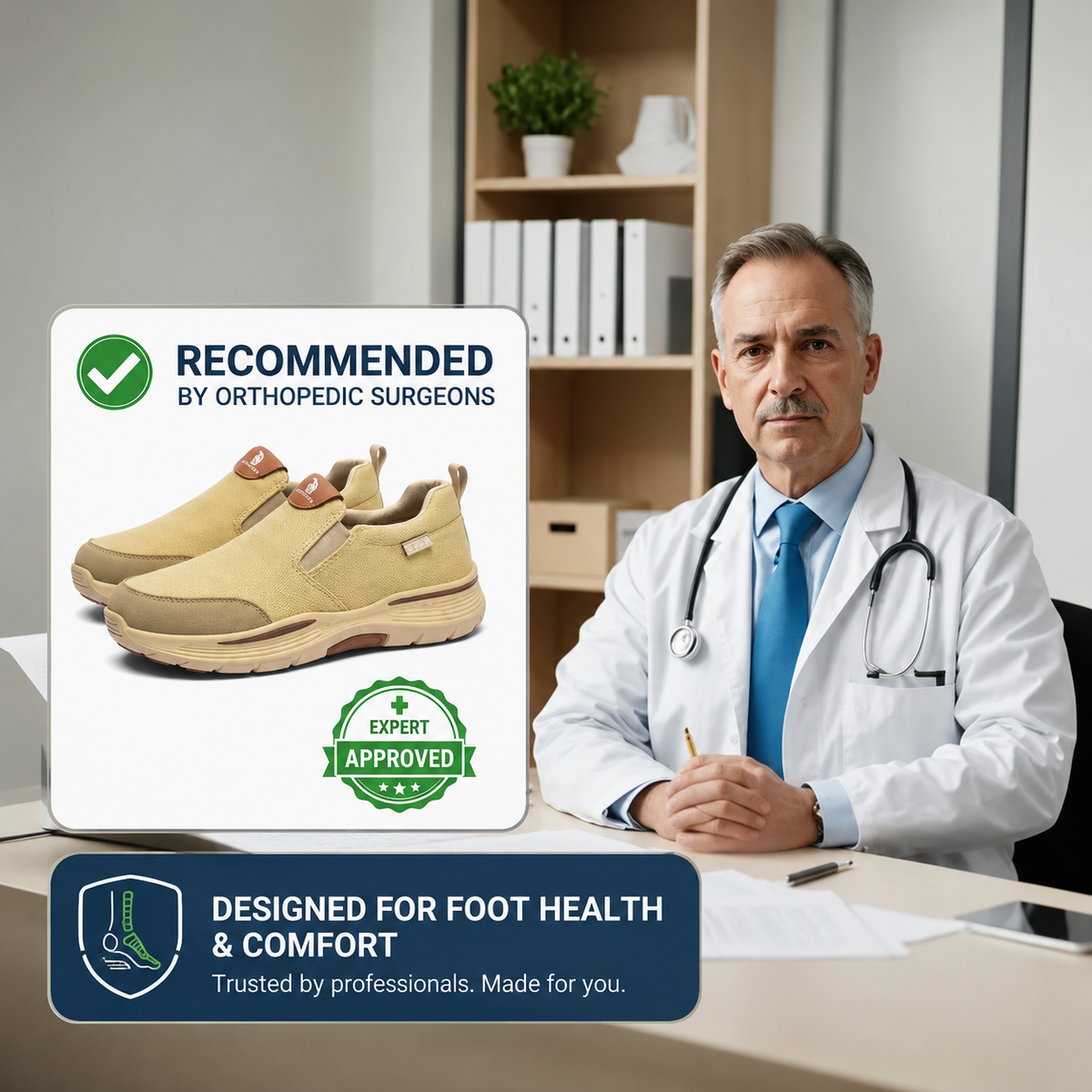 Men’s Breathable Mesh Slip-On Walking Shoes
