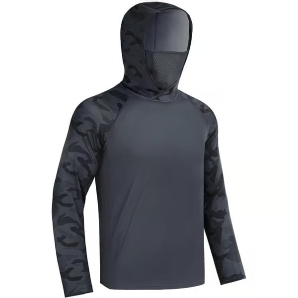 Sun Hoodie with Built-In Face Cover