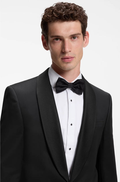 REGULAR-FIT TUXEDO JACKET IN VIRGIN-WOOL SERGE