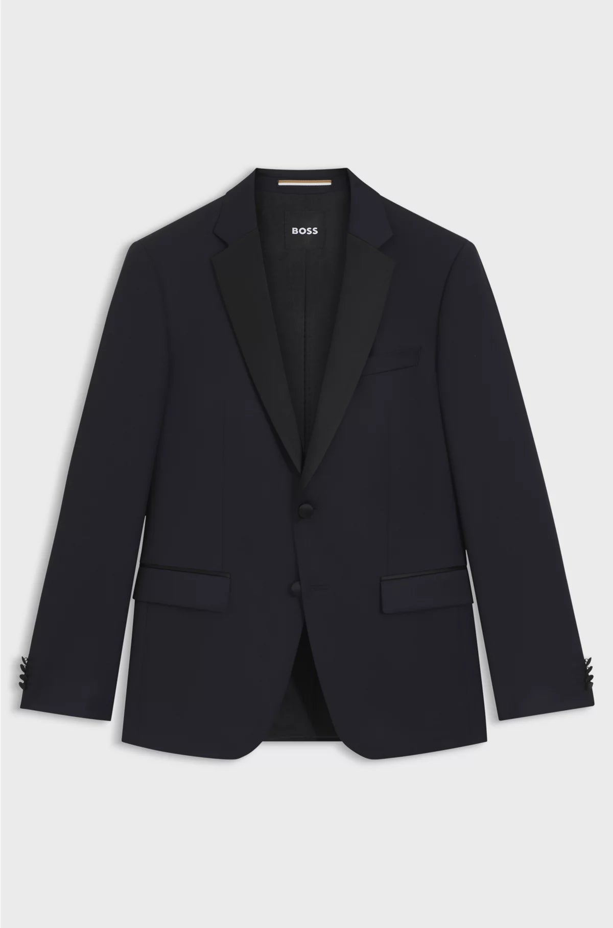 SLIM-FIT TUXEDO JACKET IN VIRGIN-WOOL SERGE
