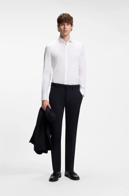SLIM-FIT SHIRT IN EASY-IRON COTTON-BLEND POPLIN