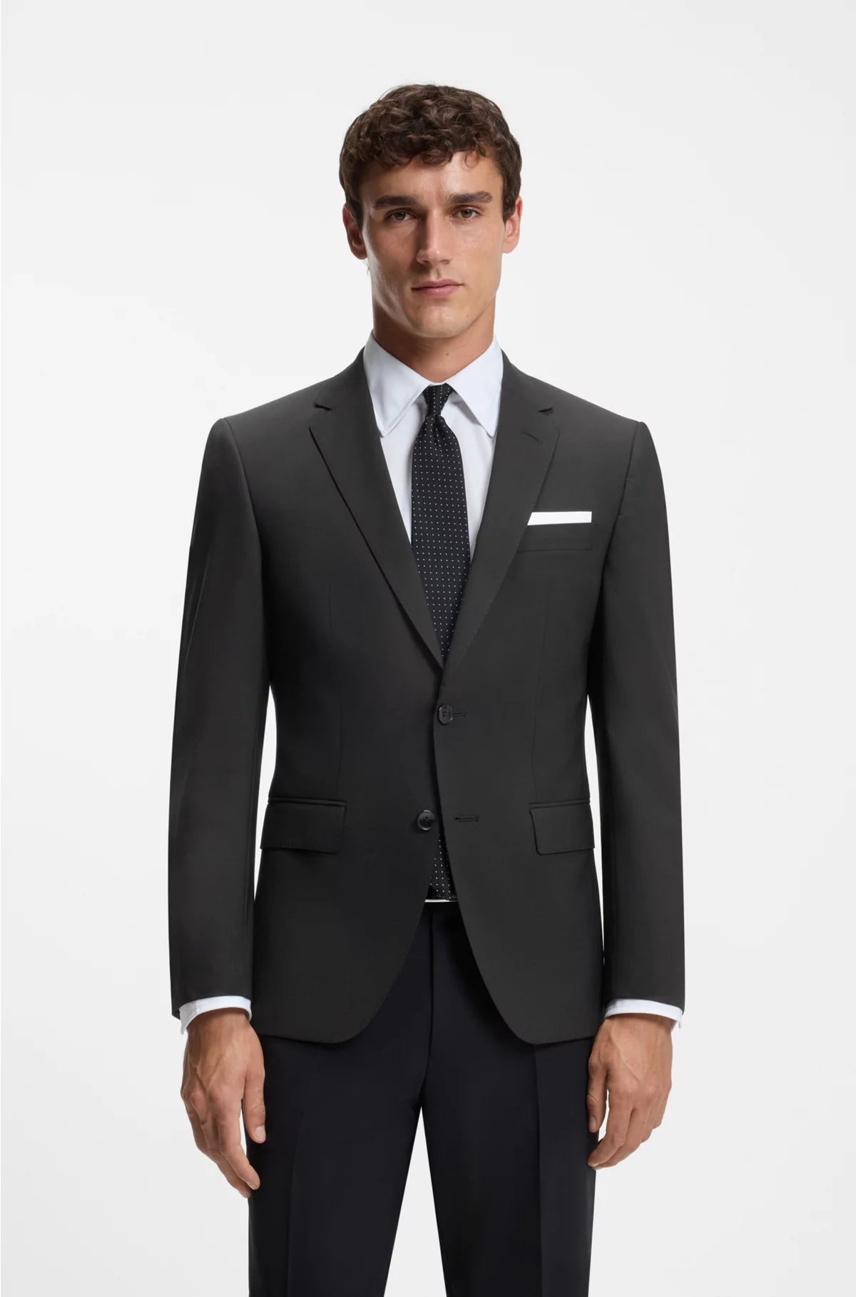 SLIM-FIT JACKET IN STRETCH VIRGIN WOOL