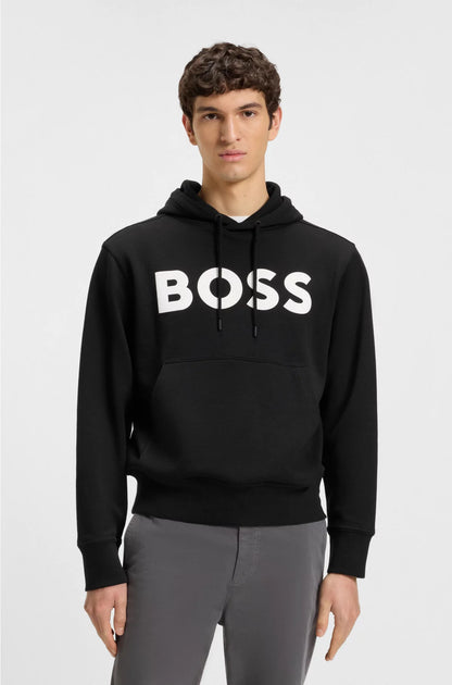 RELAXED-FIT HOODIE IN COTTON TERRY WITH LARGE LOGO