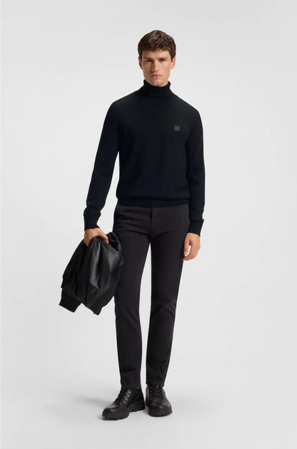 ROLLNECK SWEATER IN COTTON AND CASHMERE
