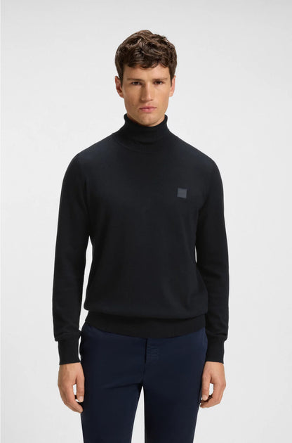 ROLLNECK SWEATER IN COTTON AND CASHMERE