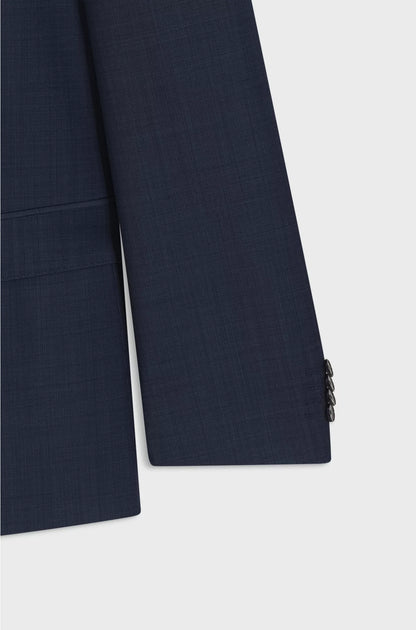 SLIM-FIT SUIT IN AMICRO-PATTERNED WOOL BLEND