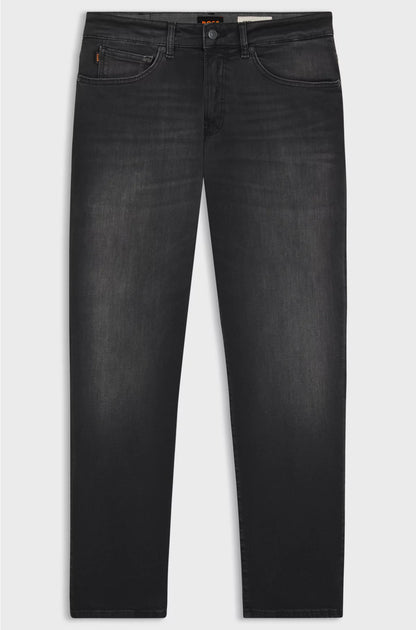 MAINE REGULAR-FIT JEANS IN BLACK SUPER-STRETCH DENIM
