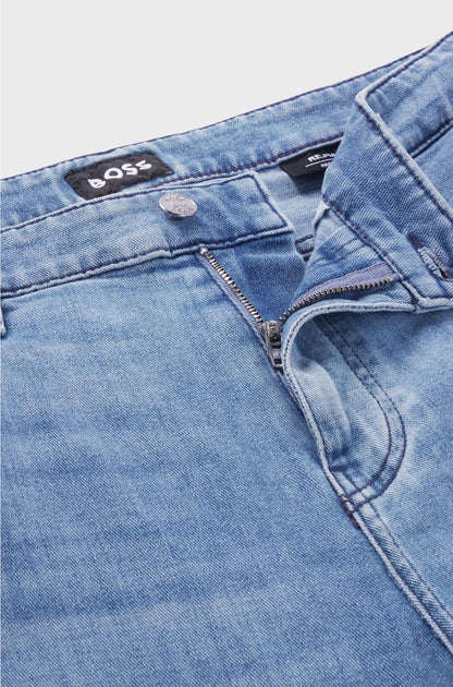 MAINE REGULAR-FIT JEANS IN SUPER-SOFT BLUE DENIM