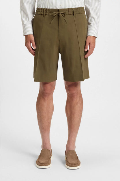 FORMAL SHORTS IN A LINEN BLEND