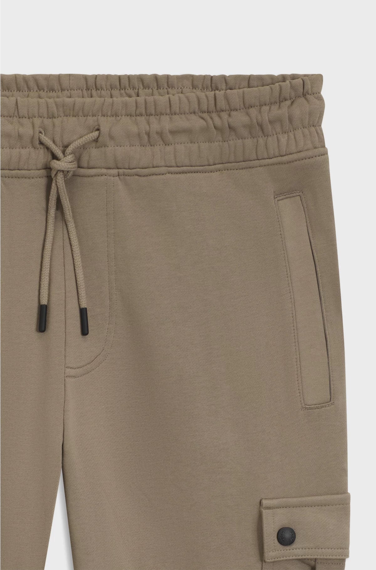 RELAXED-FIT COTTON-TERRY TRACKSUIT BOTTOMS WITH CARGO POCKETS