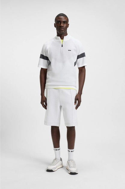 RELAXED-FIT SHORTS IN QUILTED JACQUARD