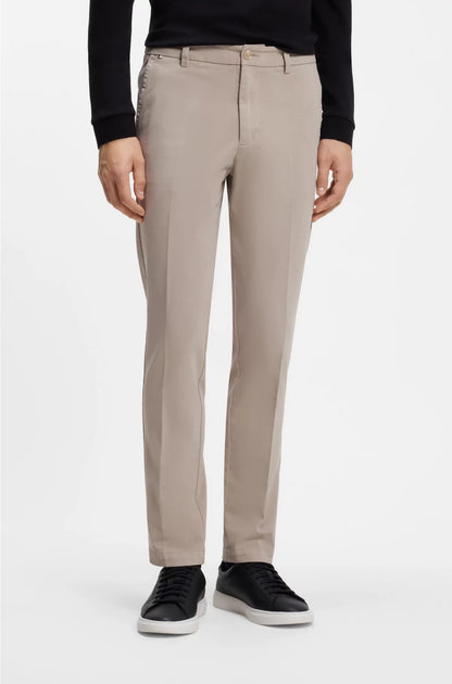 SLIM-FIT TROUSERS IN STRETCH-COTTON GABARDINE