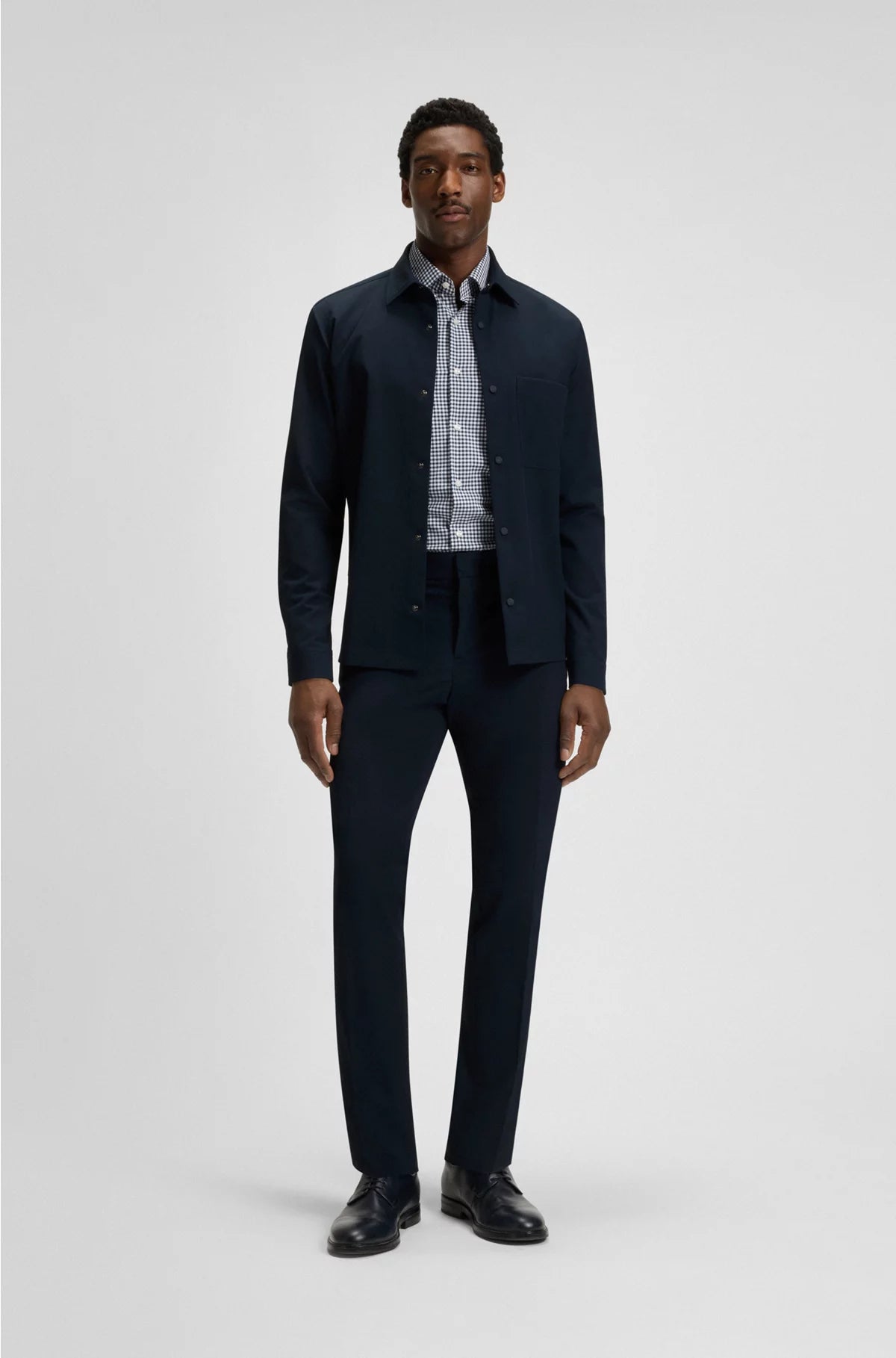 RELAXED-FIT OVERSHIRT IN PERFORMANCE-STRETCH TWILL