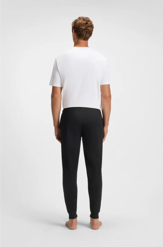COTTON-TERRY TRACKSUIT BOTTOMS WITH LOGO PRINT