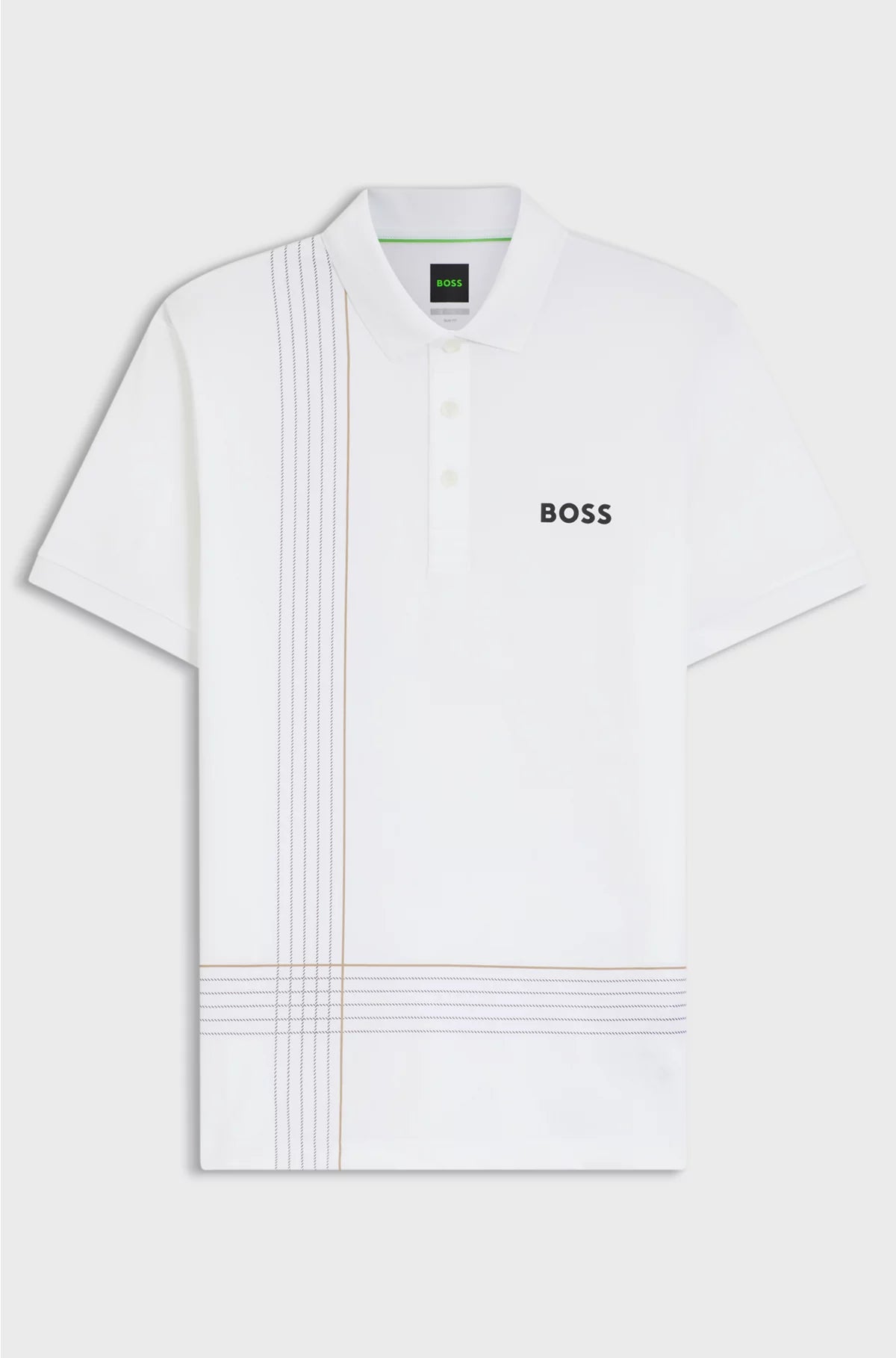 ACTIVE QUICK-DRY POLO SHIRT WITH CHECK ARTWORK