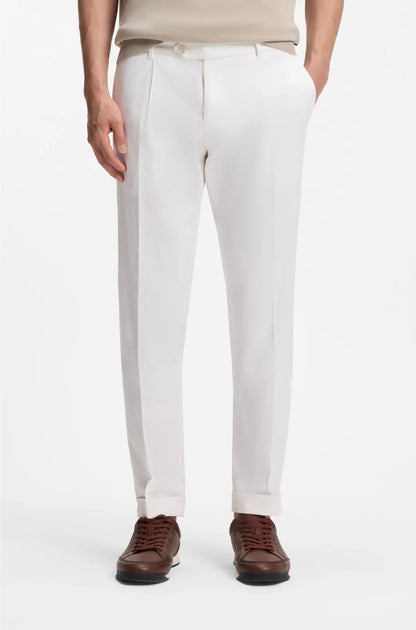 SLIM-FIT TROUSERS IN COMFORT-STRETCH COTTON