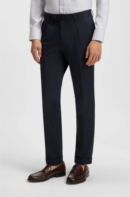 SLIM-FIT TROUSERS IN COMFORT-STRETCH COTTON