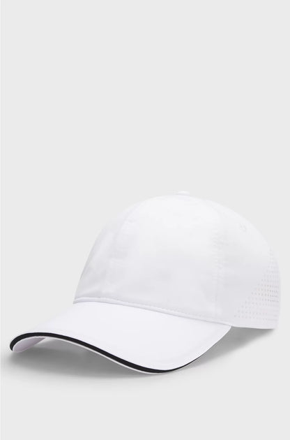 STRETCH-NYLON CAP WITH GLOSS LOGO
