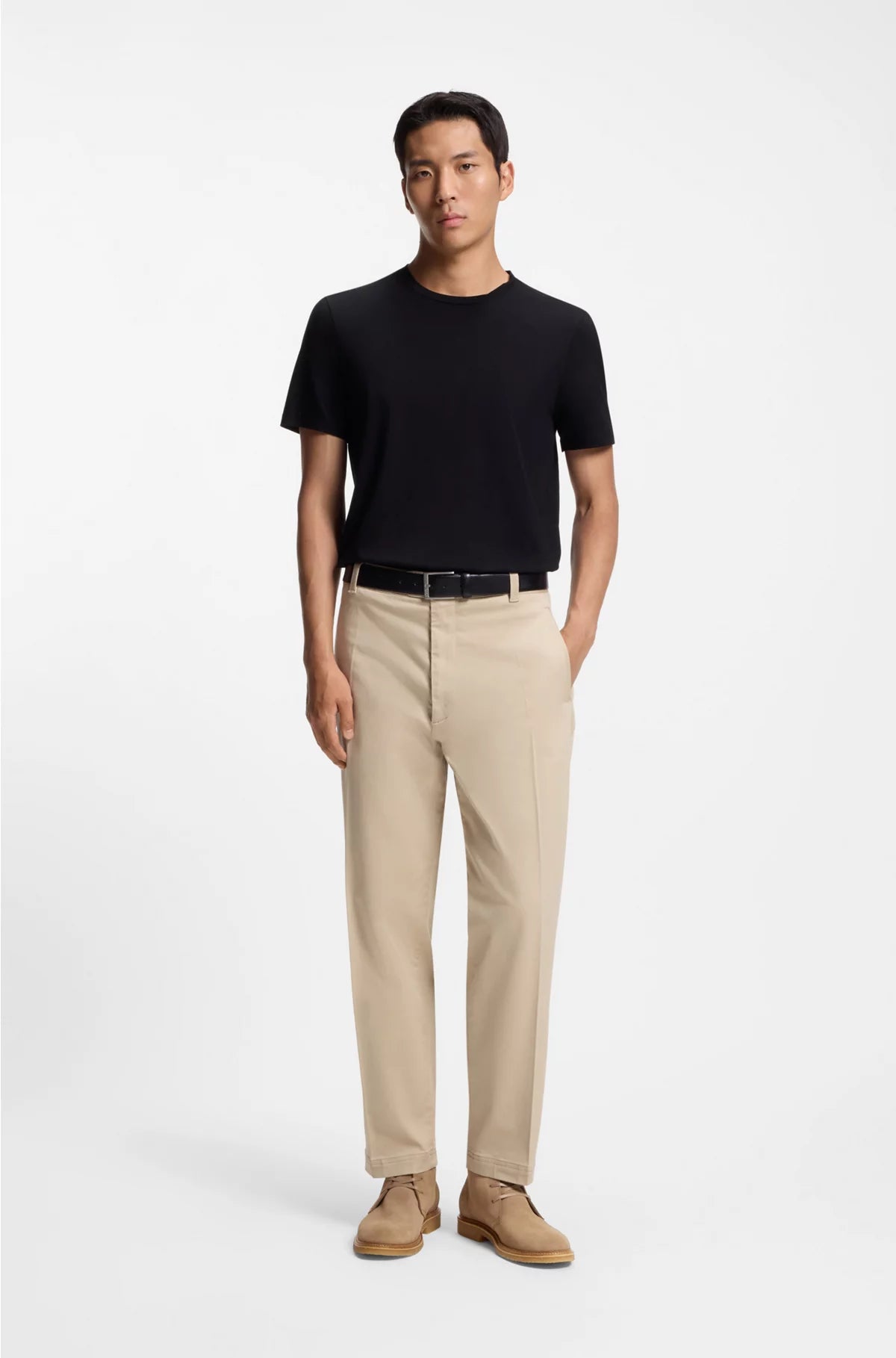 SUEDE DESERT BOOTS WITH RUBBER SOLE