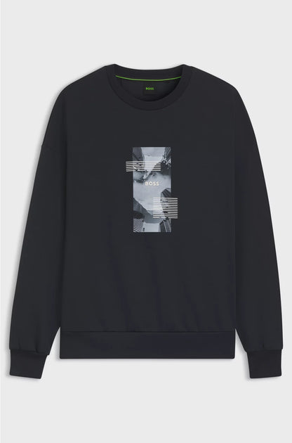OVERSIZED-FIT COTTON-BLEND SWEATSHIRT WITH PHOTO PRINT