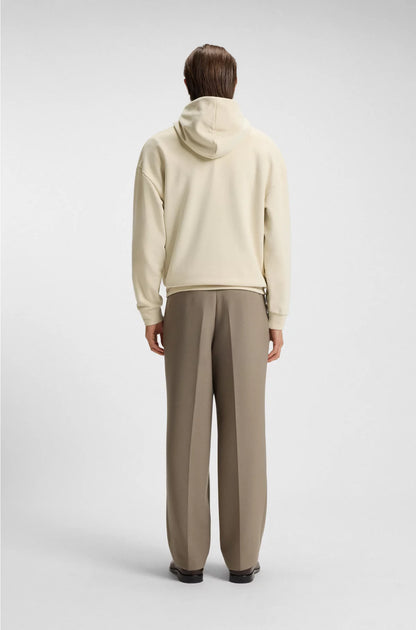 PEACHED-COTTON HOODIE WITH DOUBLE B MONOGRAM