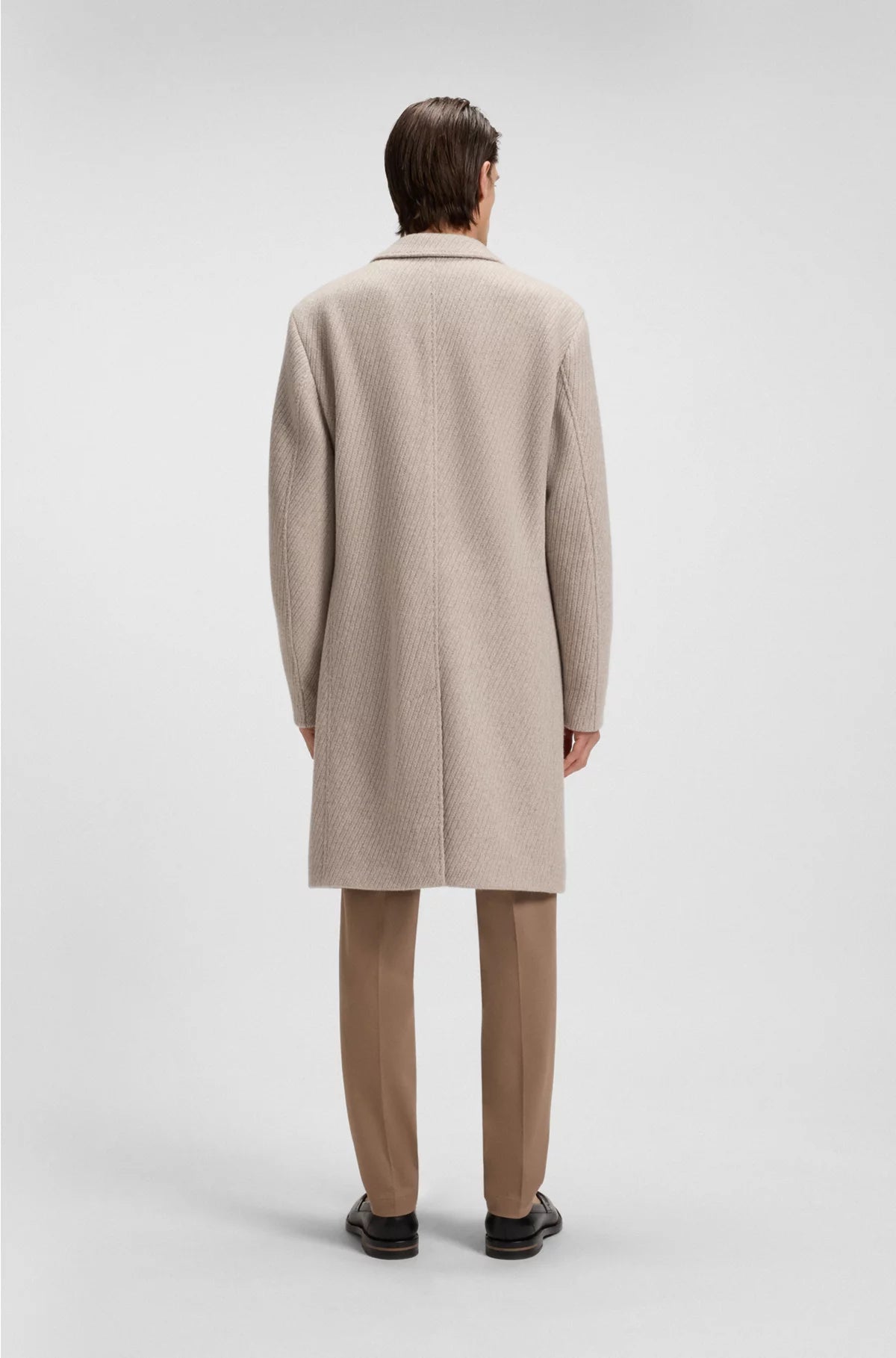 FORMAL COAT IN CASHMERE AND VIRGIN WOOL
