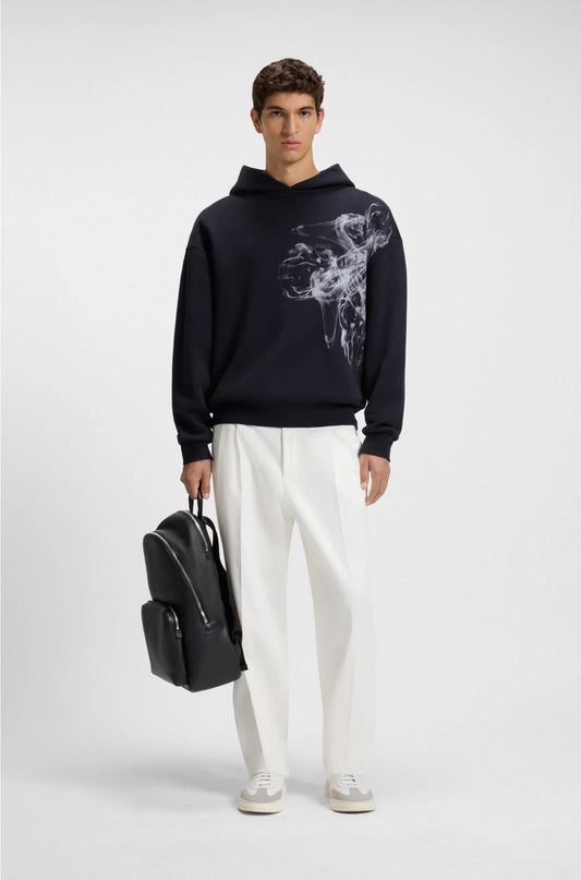 COTTON-TERRY HOODIE WITH ARTWORK