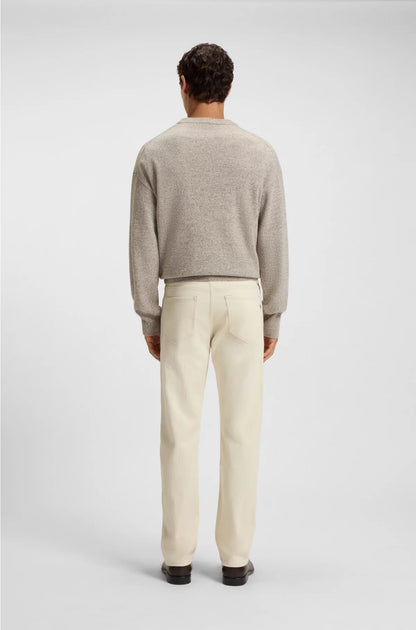 BRUSHED-FINISH JEANS IN ITALIAN STRETCH DENIM