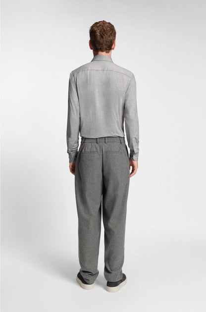 SLIM-FIT SHIRT IN BRUSHED PERFORMANCE-STRETCH FLANNEL