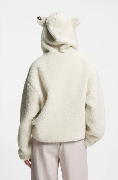 ALL-GENDER LOGO HOODIE IN TEDDY FABRIC