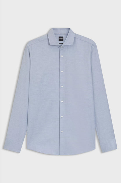REGULAR-FIT SHIRT IN PRINTED COTTON TWILL