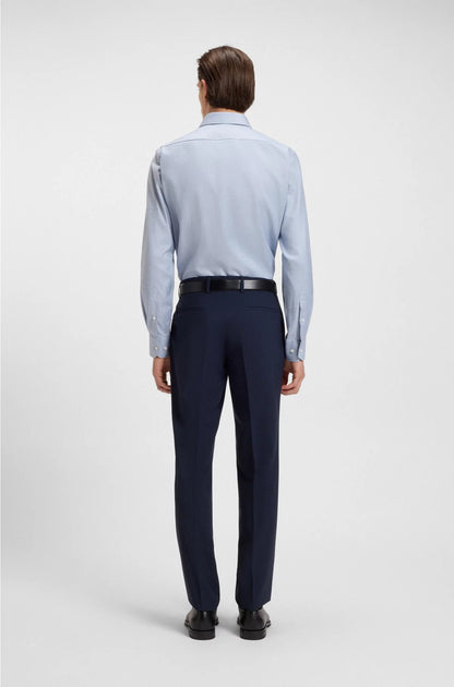 REGULAR-FIT SHIRT IN PRINTED COTTON TWILL