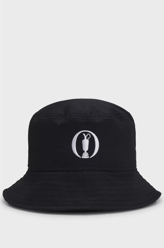 THE OPEN COTTON BUCKET HAT WITH EMBROIDERED BRANDING