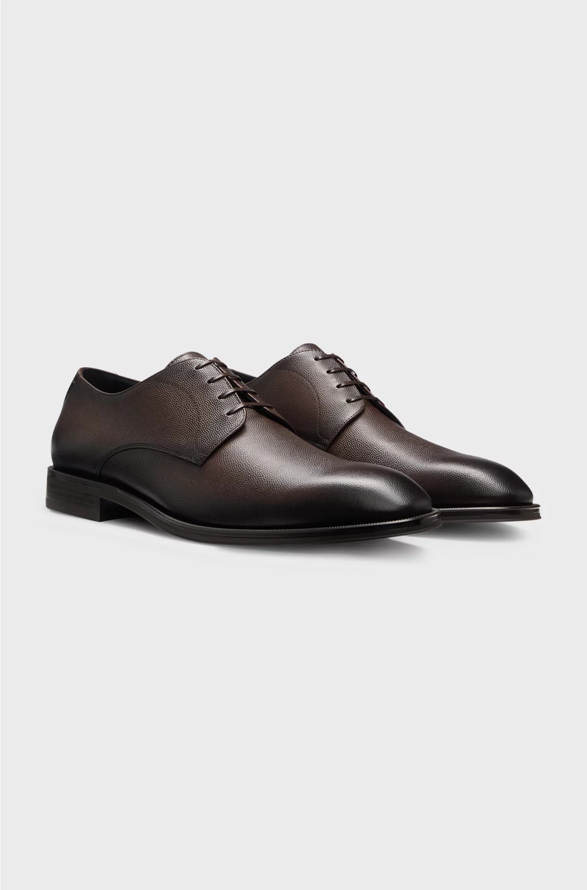 ITALIAN-MADE DERBY SHOES IN PATTERNED LEATHER