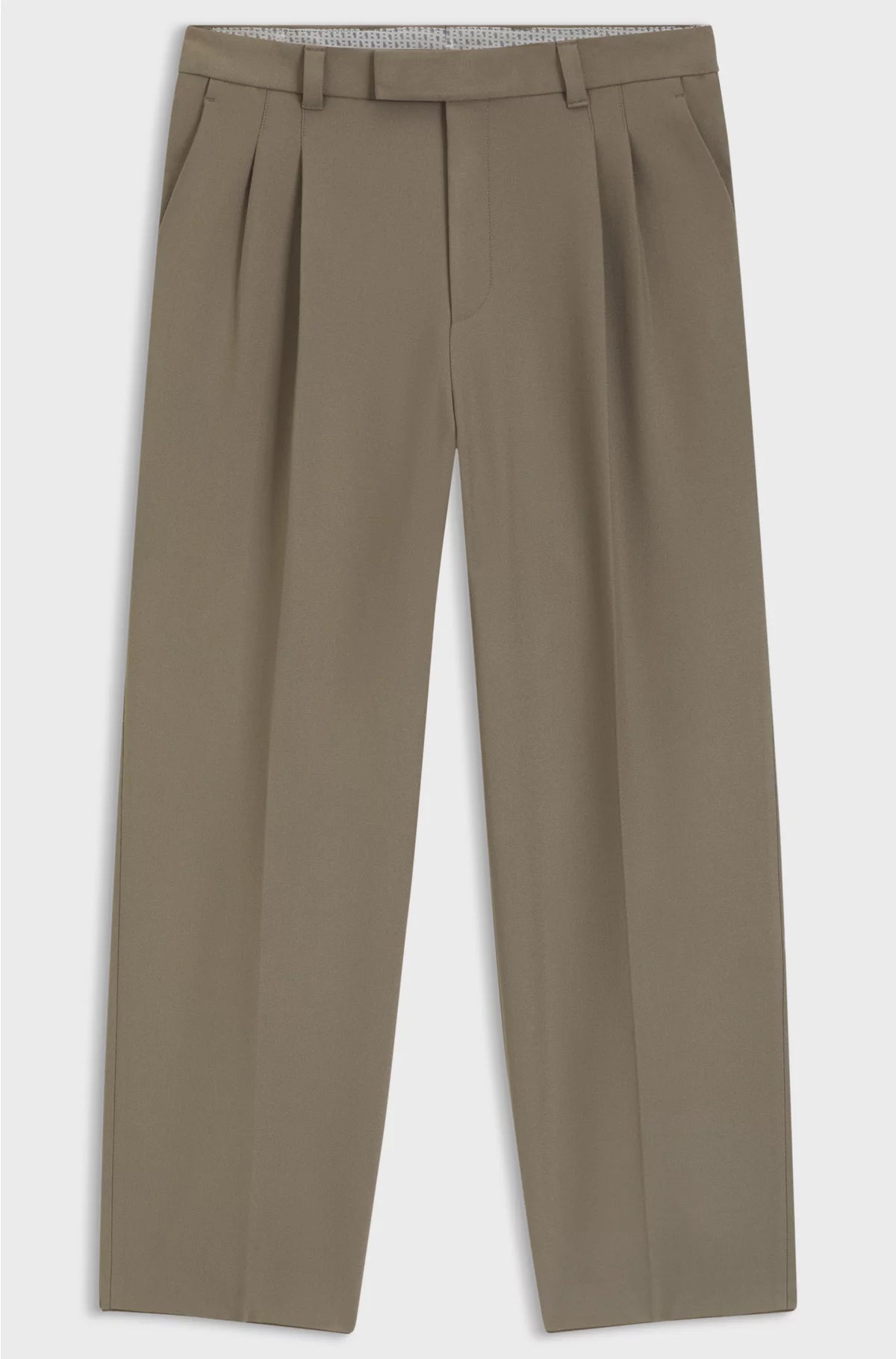 RELAXED-FIT TROUSERS WITH DOUBLE PLEAT