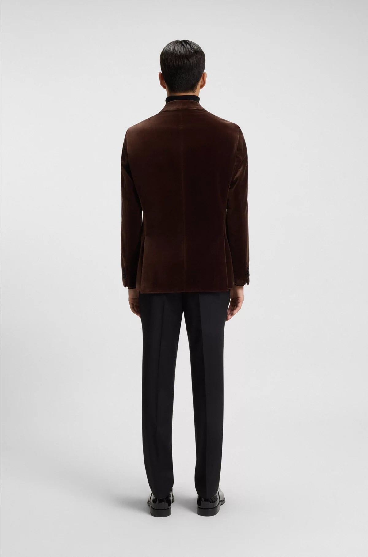 SLIM-FIT TUXEDO JACKET IN COTTON VELVET