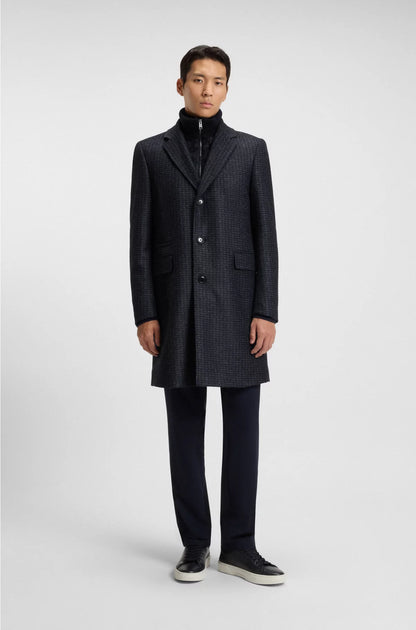 SLIM-FIT COAT WITH DETACHABLE INNER