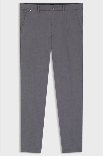 SLIM-FIT TROUSERS IN STRETCH-COTTON DOBBY
