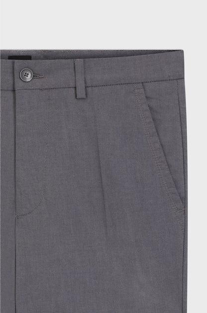SLIM-FIT TROUSERS IN STRETCH-COTTON DOBBY