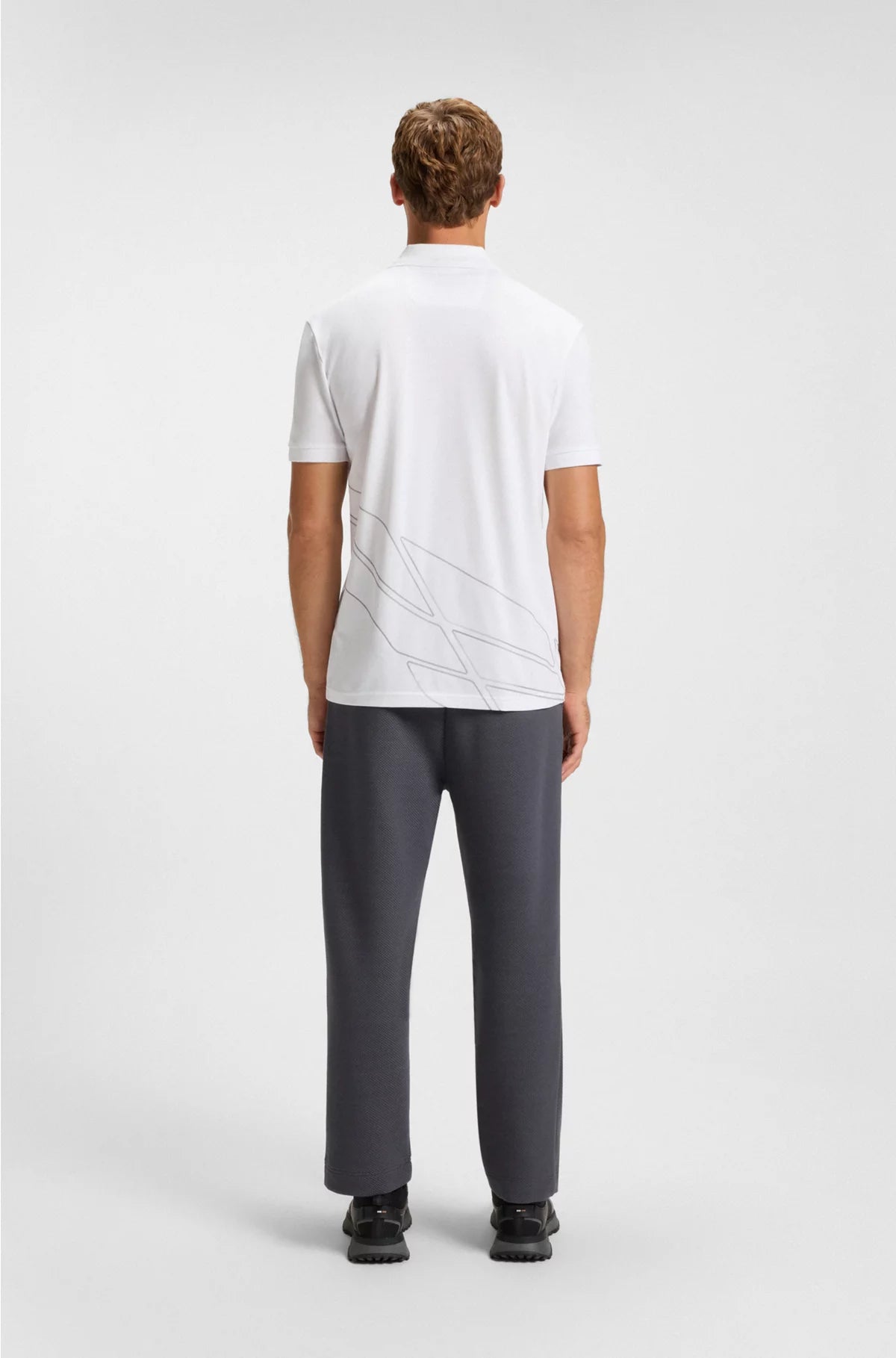 PADDY COTTON-BLEND POLO SHIRT WITH ARTWORK