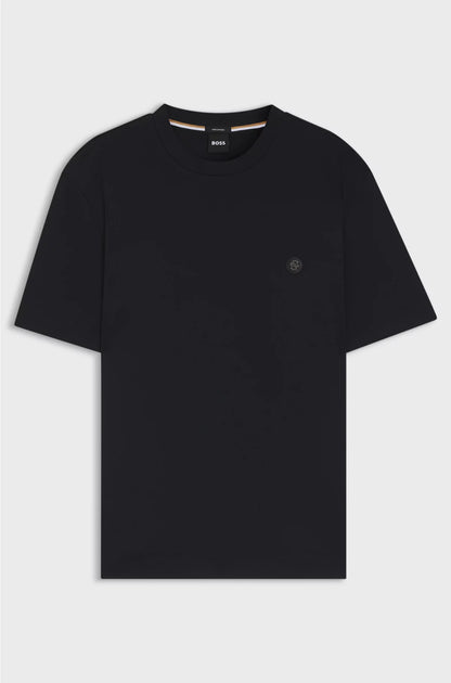 MERCERISED-COTTON T-SHIRT WITH DOUBLE B MONOGRAM