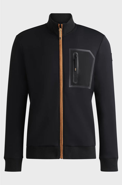 EQUESTRIAN CARDIGAN WITH ZIPPED CHEST POCKET