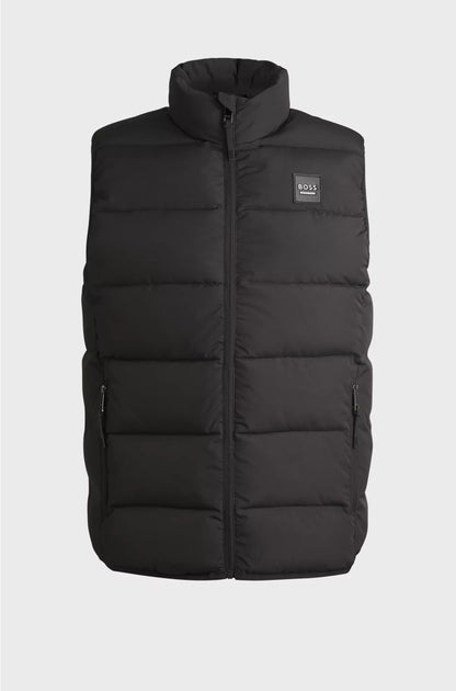 EQUESTRIAN WATERPROOF PADDED GILET WITH CORDUROY PANEL